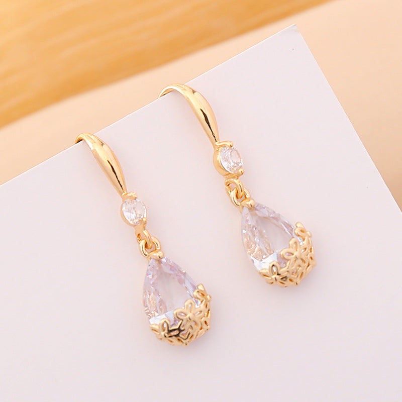 Multicolor Zircon Drop Earrings Women Fashion Long Earrings PrestigePearls