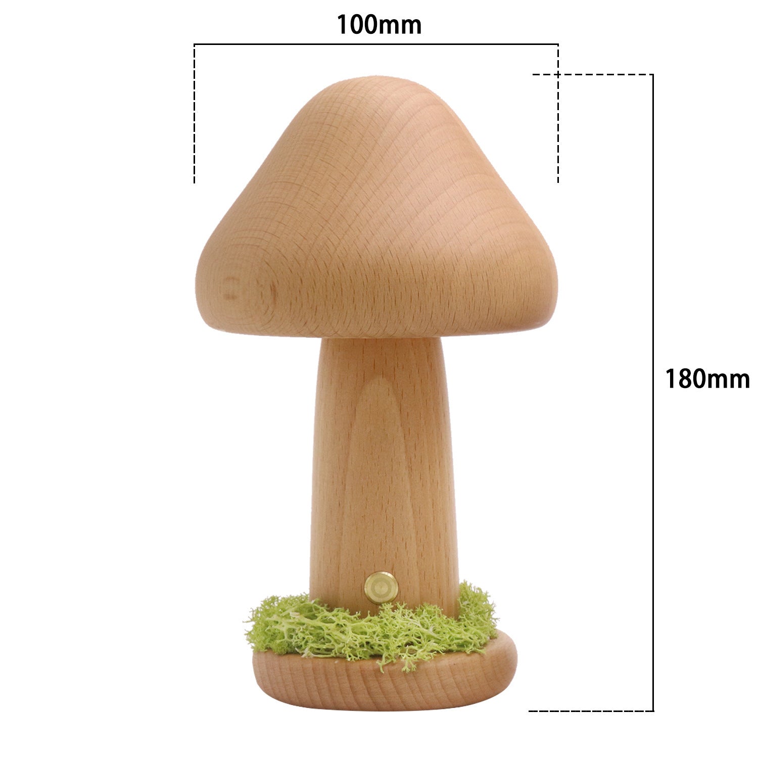 Twisted Mushroom Night Warm Light Touch Bedroom Bedhead Night Light Beech Wood LED USB Decorative Atmosphere Lamps Home Decor PrestigePearls