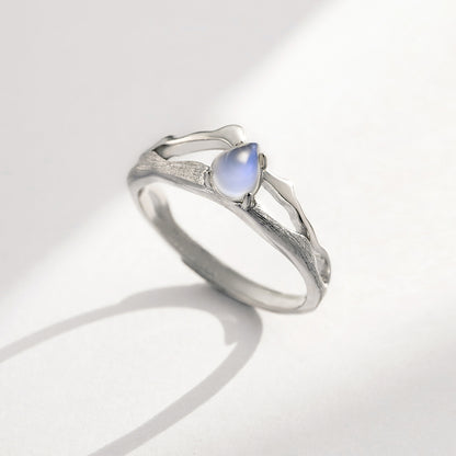 Blue Light Moonstone Rings Lovers' Romantic Ring - prestigepearls