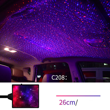 Star Light Projector Party Lights USB LED Light Interior Lighting LED Interior Car Lights Starry Sky Galaxy Night Lights - prestigepearls