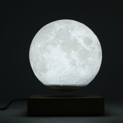 Customized Creative 3D Magnetic Levitation Moon Lamp Night Light Rotating Led Moon Floating Lamp - prestigepearls