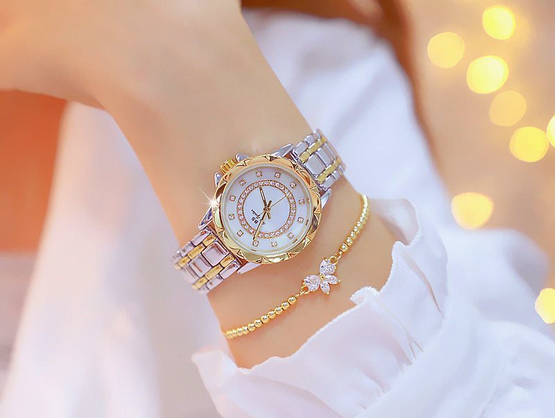 BEE SISTEN 1506 001__ Linked watch full diamond female watch PrestigePearls