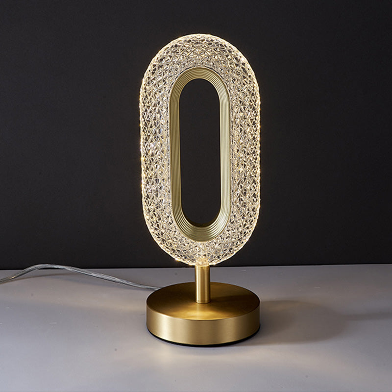 CrystalGlow- Acrylic Table Lamp With Led Crystal Light PrestigePearls