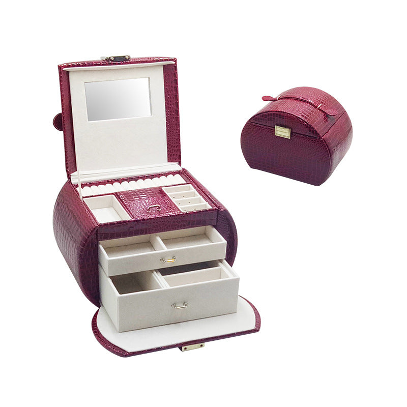 Leather Jewelry Storage Drawer High-end Jewelry Box PrestigePearls