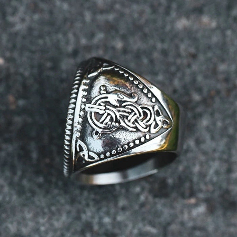 Vintage Nordic Viking Rune Ring - prestigepearls