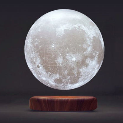 Customized Creative 3D Magnetic Levitation Moon Lamp Night Light Rotating Led Moon Floating Lamp - prestigepearls