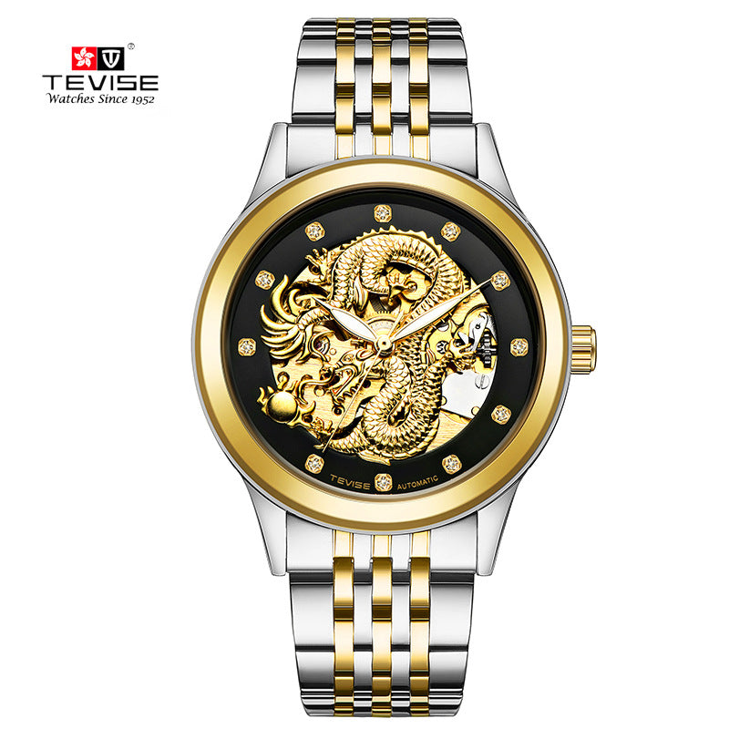 TEVISE 9006B--  automatic table watch waterproof luminous mechanical PrestigePearls