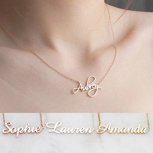 Necklace Alloy Pendant Font Fascinating Pendant Custom Name Necklace Personalized Necklace PrestigePearls