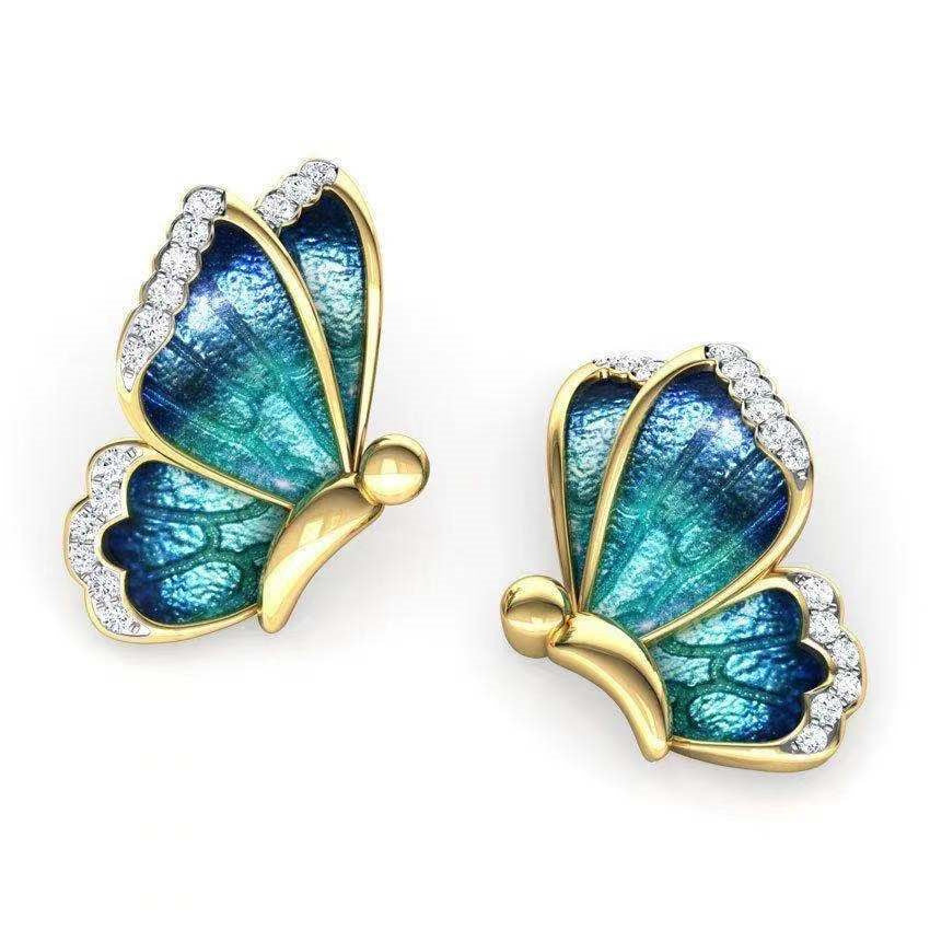 Light Luxury Niche Design Rhinestone Earrings For Women PrestigePearls