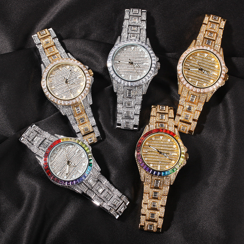 New Color Diamond Butterfly Double Button Quartz Watch PrestigePearls