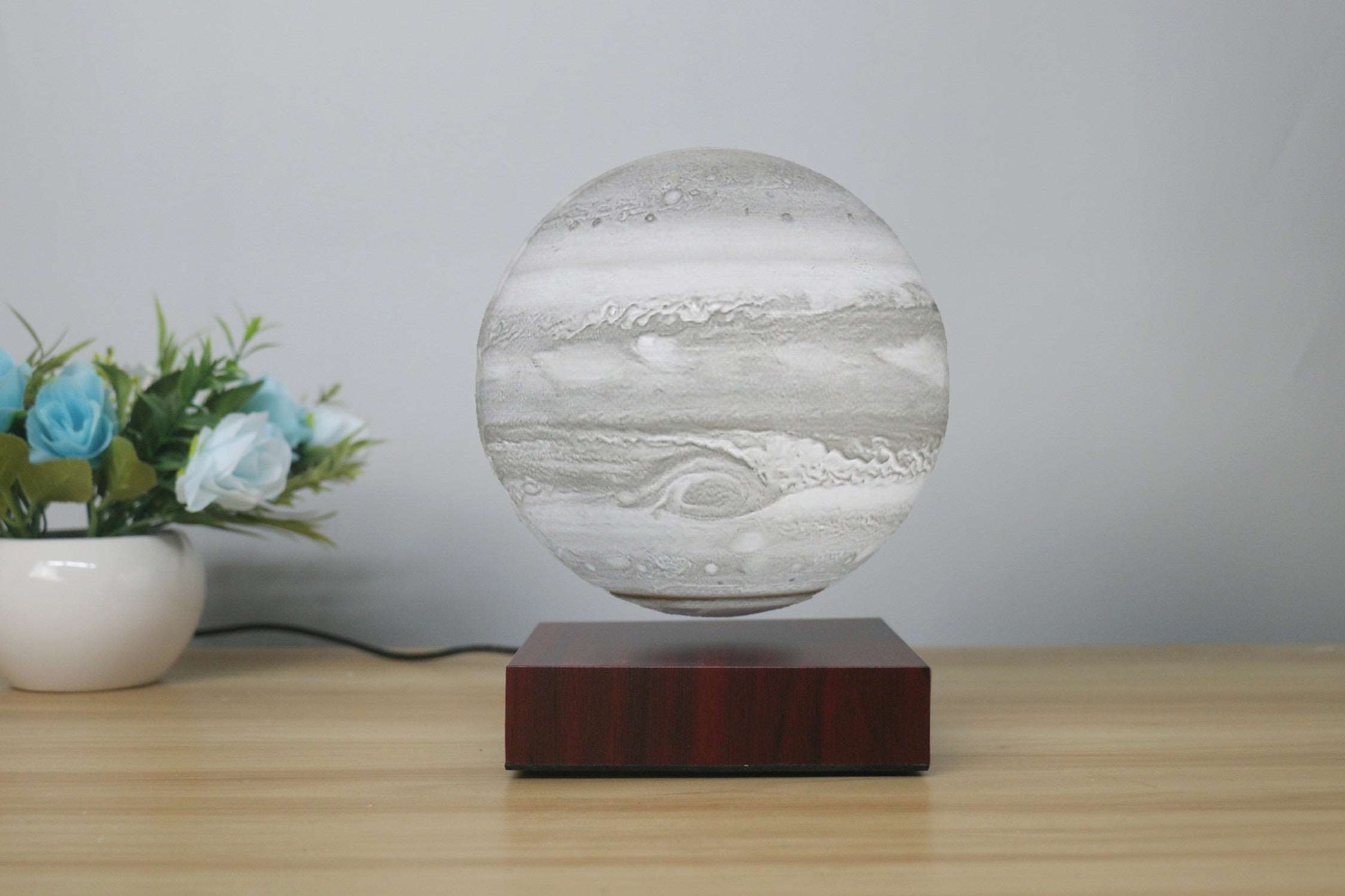 Levitating Earth Jupiter Lamp Magnetic Floating LED Night Light - prestigepearls