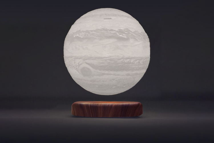 Levitating Earth Jupiter Lamp Magnetic Floating LED Night Light - prestigepearls