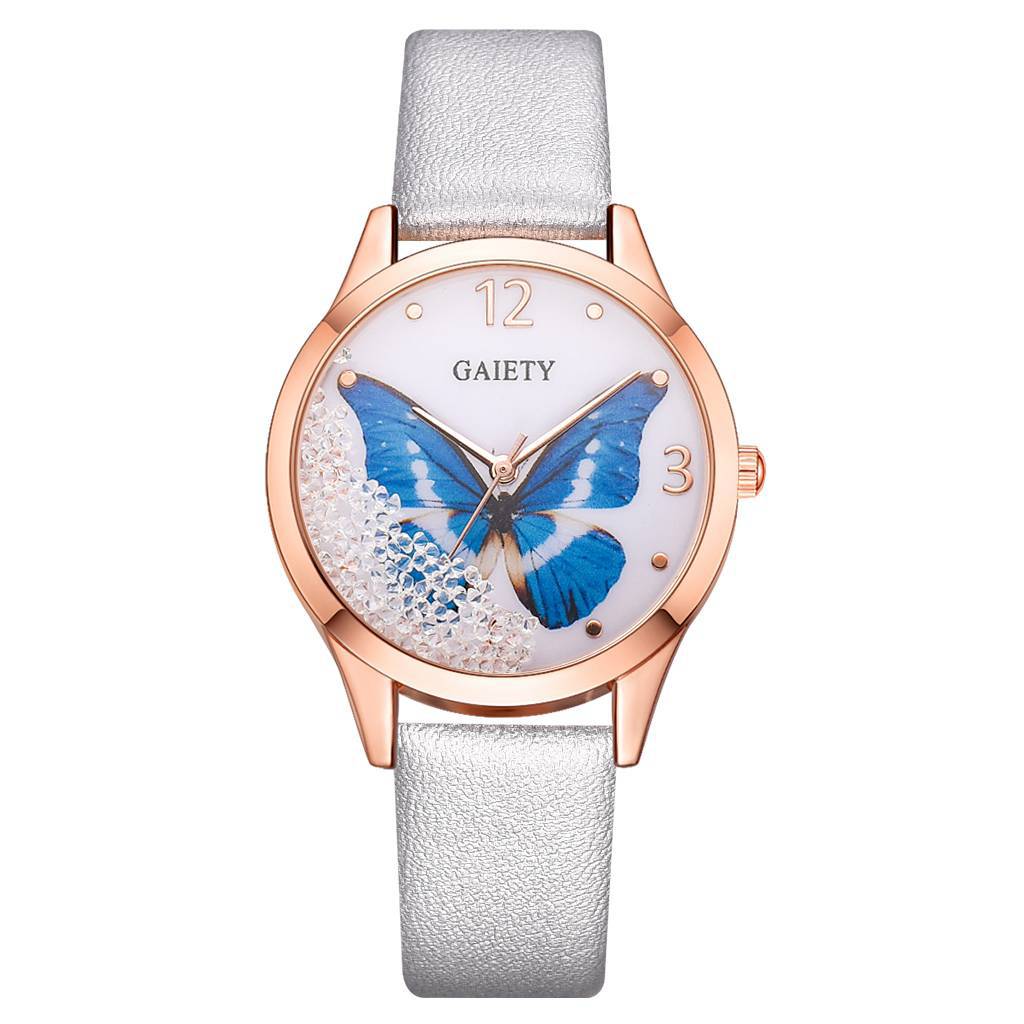 GAIETY E1G641__ Women Luxury Removable Rhinestone Butterfly Watch PrestigePearls