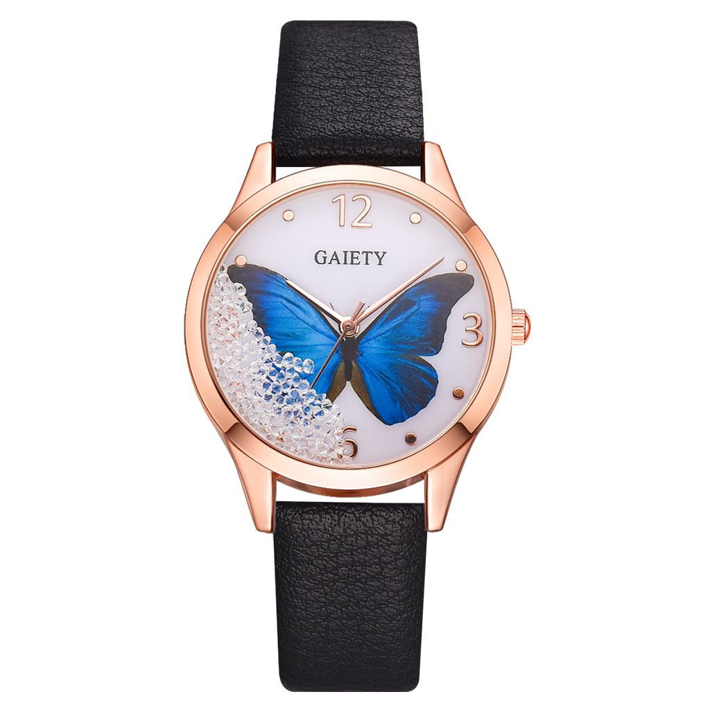 GAIETY E1G641__ Women Luxury Removable Rhinestone Butterfly Watch PrestigePearls