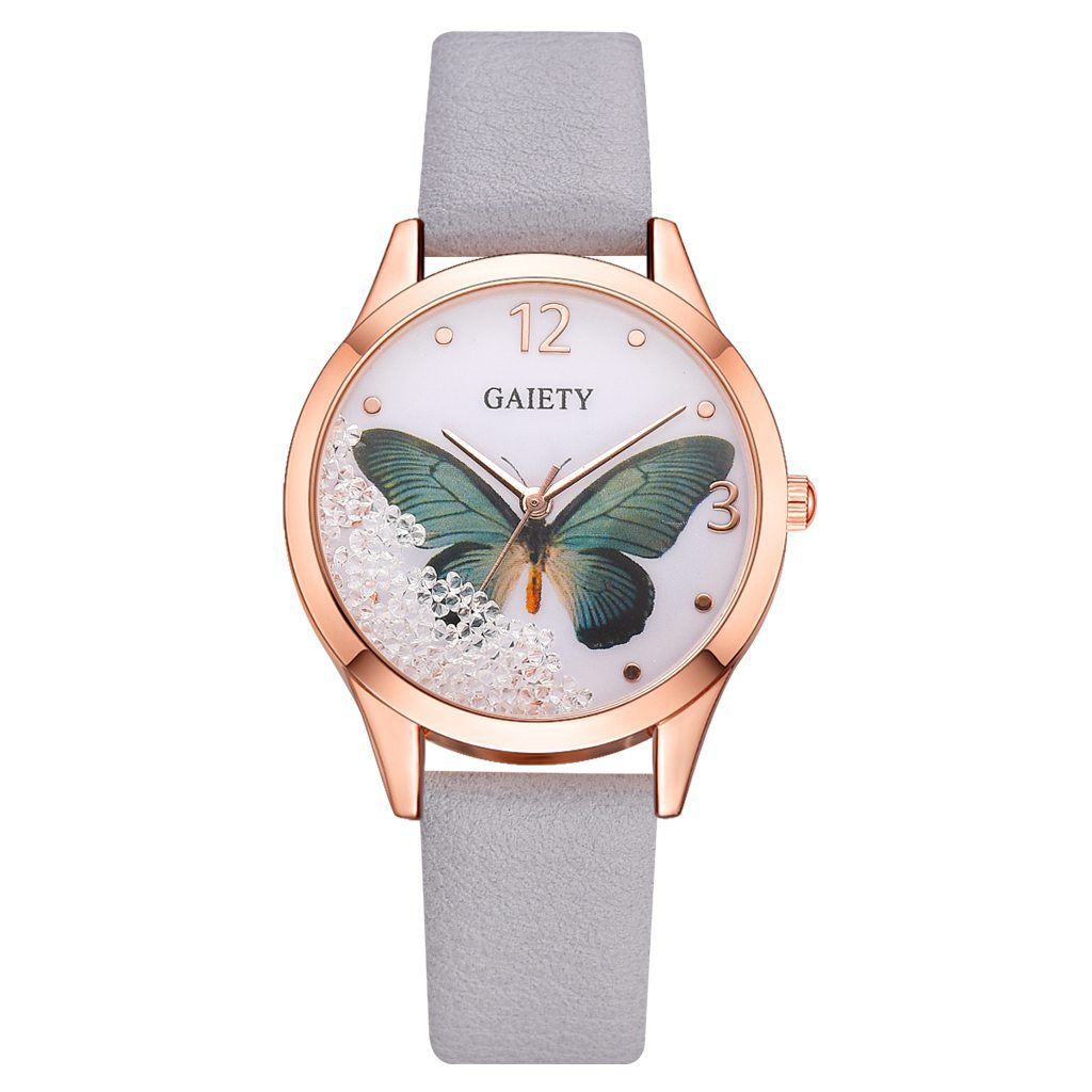 GAIETY E1G641__ Women Luxury Removable Rhinestone Butterfly Watch PrestigePearls