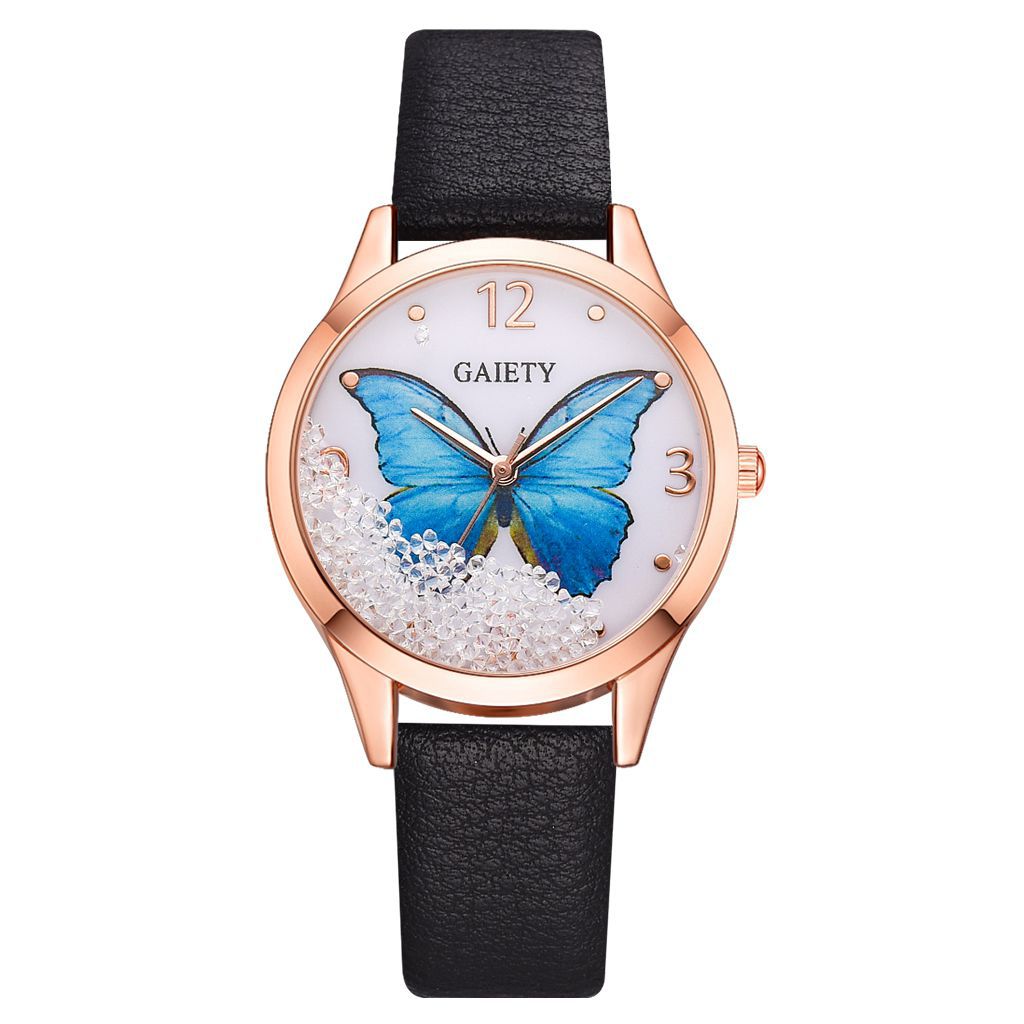 GAIETY E1G641__ Women Luxury Removable Rhinestone Butterfly Watch PrestigePearls