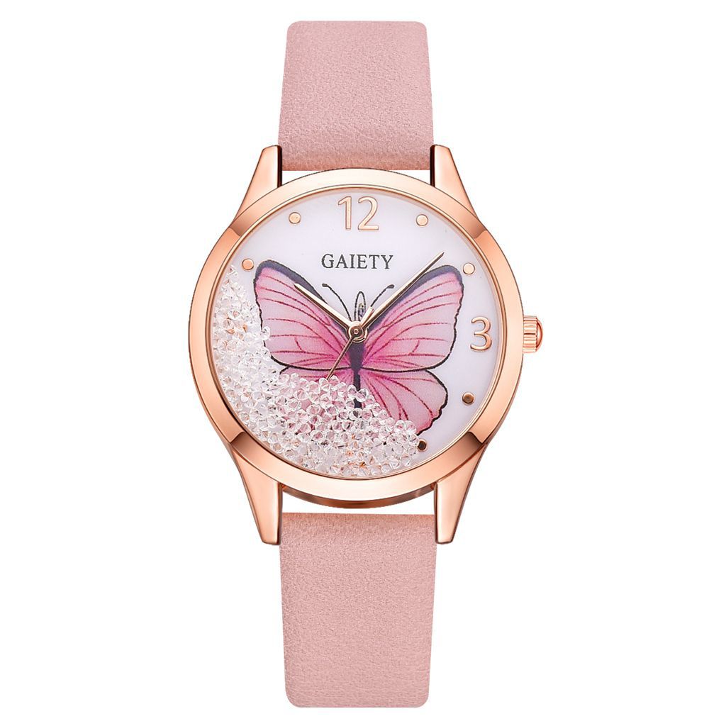 GAIETY E1G641__ Women Luxury Removable Rhinestone Butterfly Watch PrestigePearls