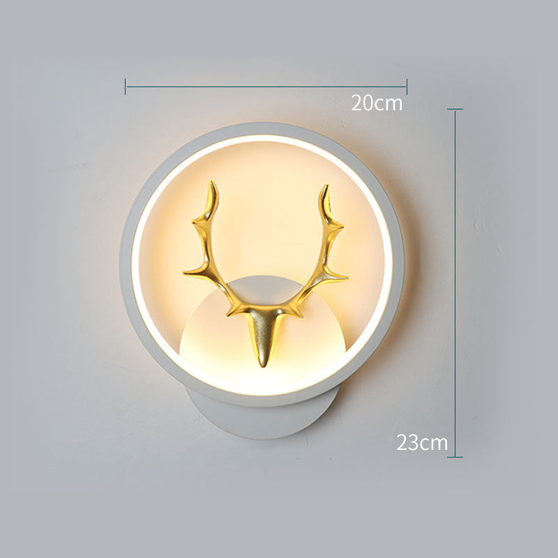 Art Deer Antler Wall Lamp Nordic Remote Control Dimmable Wall Lights PrestigePearls