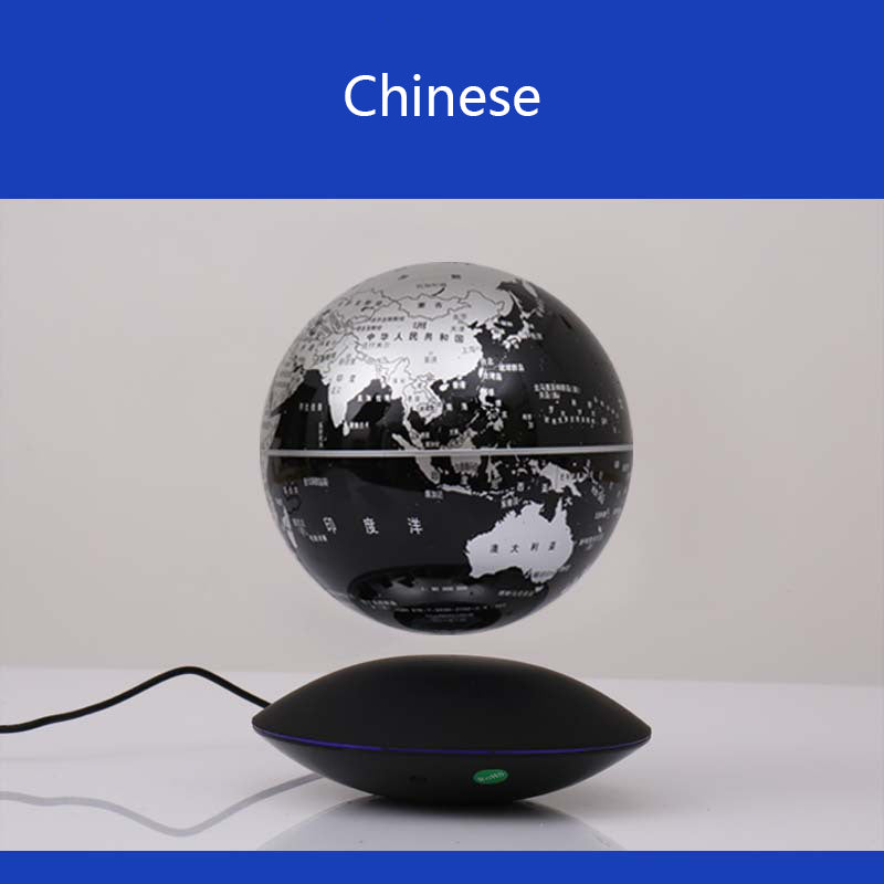 Magnetic Levitation Globe 6-Inch Rotation Luminous Handicraft Ornaments - prestigepearls