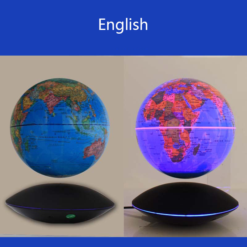 Magnetic Levitation Globe 6-Inch Rotation Luminous Handicraft Ornaments - prestigepearls