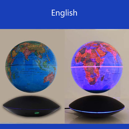 Magnetic Levitation Globe 6-Inch Rotation Luminous Handicraft Ornaments - prestigepearls