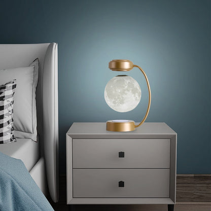 Creative Personality Magnetic Levitation Moon Lamp For home Bedside Table Lamp - prestigepearls