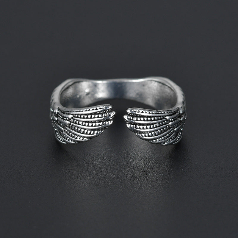 Hip Hop Angel Wing Ring Male - prestigepearls