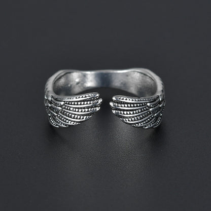 Hip Hop Angel Wing Ring Male - prestigepearls