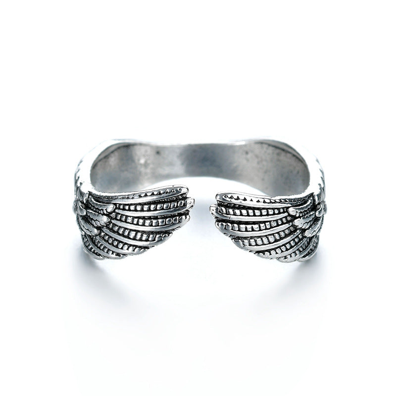 Hip Hop Angel Wing Ring Male - prestigepearls