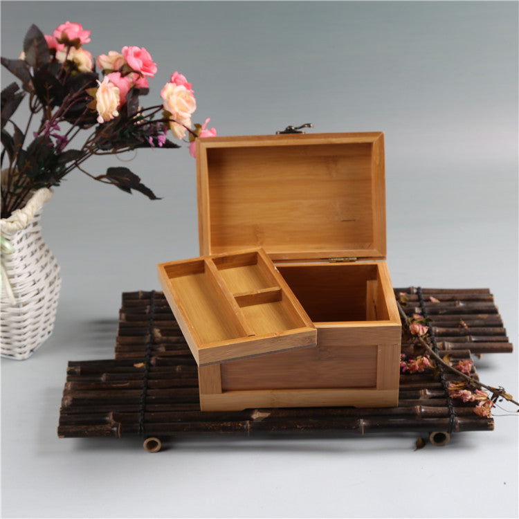 Bamboo Jewelry Box Wooden Jewelry Storage Box Small Box Gift Box PrestigePearls