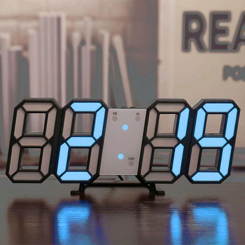 Three-dimensional Wall Clock, Silent Digital Alarm Clock, Three-dimensional Wall Clock For Living Room - Prestige Pearls