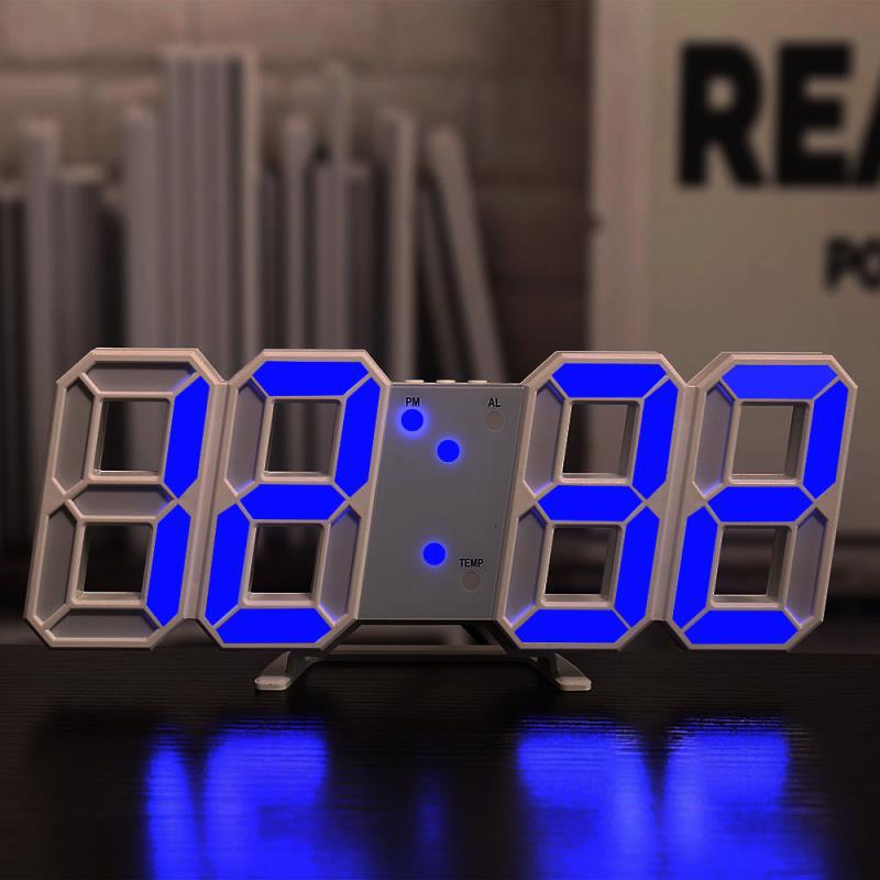 Three-dimensional Wall Clock, Silent Digital Alarm Clock, Three-dimensional Wall Clock For Living Room - Prestige Pearls