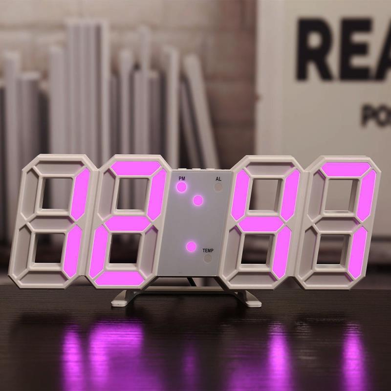 Three-dimensional Wall Clock, Silent Digital Alarm Clock, Three-dimensional Wall Clock For Living Room - Prestige Pearls