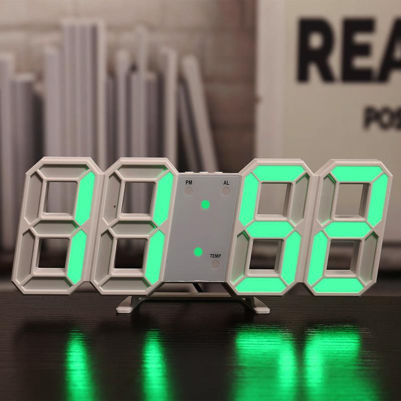 Three-dimensional Wall Clock, Silent Digital Alarm Clock, Three-dimensional Wall Clock For Living Room - Prestige Pearls