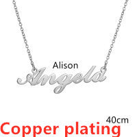 Necklace Alloy Pendant Font Fascinating Pendant Custom Name Necklace Personalized Necklace PrestigePearls