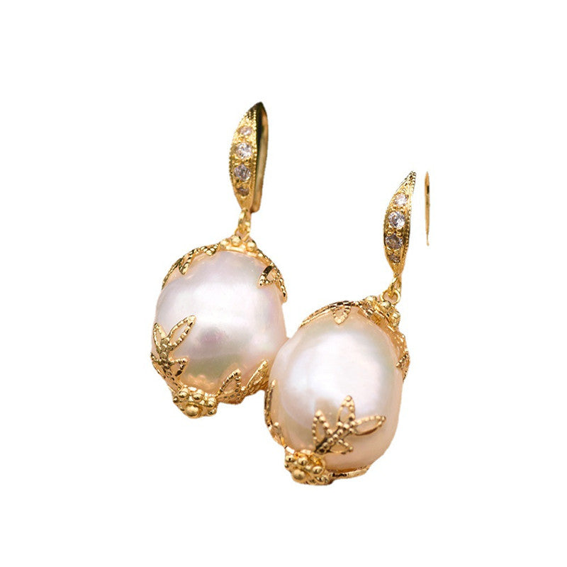 Natural Freshwater Pearl Earrings Baroque Pearl Earrings PrestigePearls