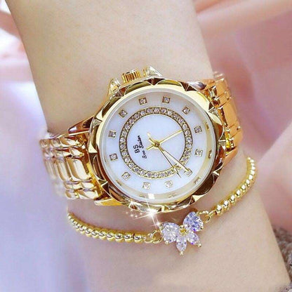 BEE SISTEN 1506 001__ Linked watch full diamond female watch