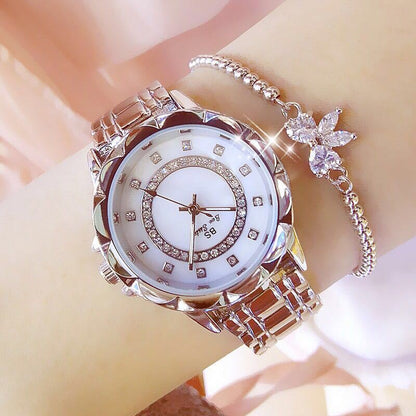 BEE SISTEN 1506 001__ Linked watch full diamond female watch PrestigePearls