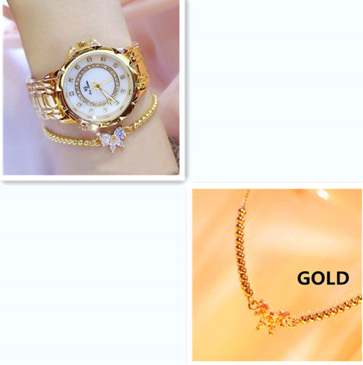 BEE SISTEN 1506 001__ Linked watch full diamond female watch PrestigePearls