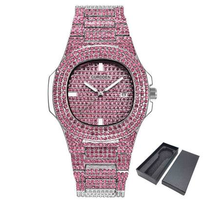 ICE-Out Bling Diamond Luxury Watch Men Gold Hi - Prestige Pearls