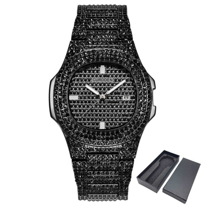 ICE-Out Bling Diamond Luxury Watch Men Gold Hi - Prestige Pearls