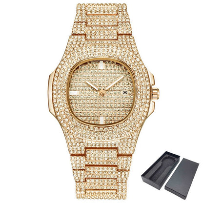 ICE-Out Bling Diamond Luxury Watch Men Gold Hi - Prestige Pearls