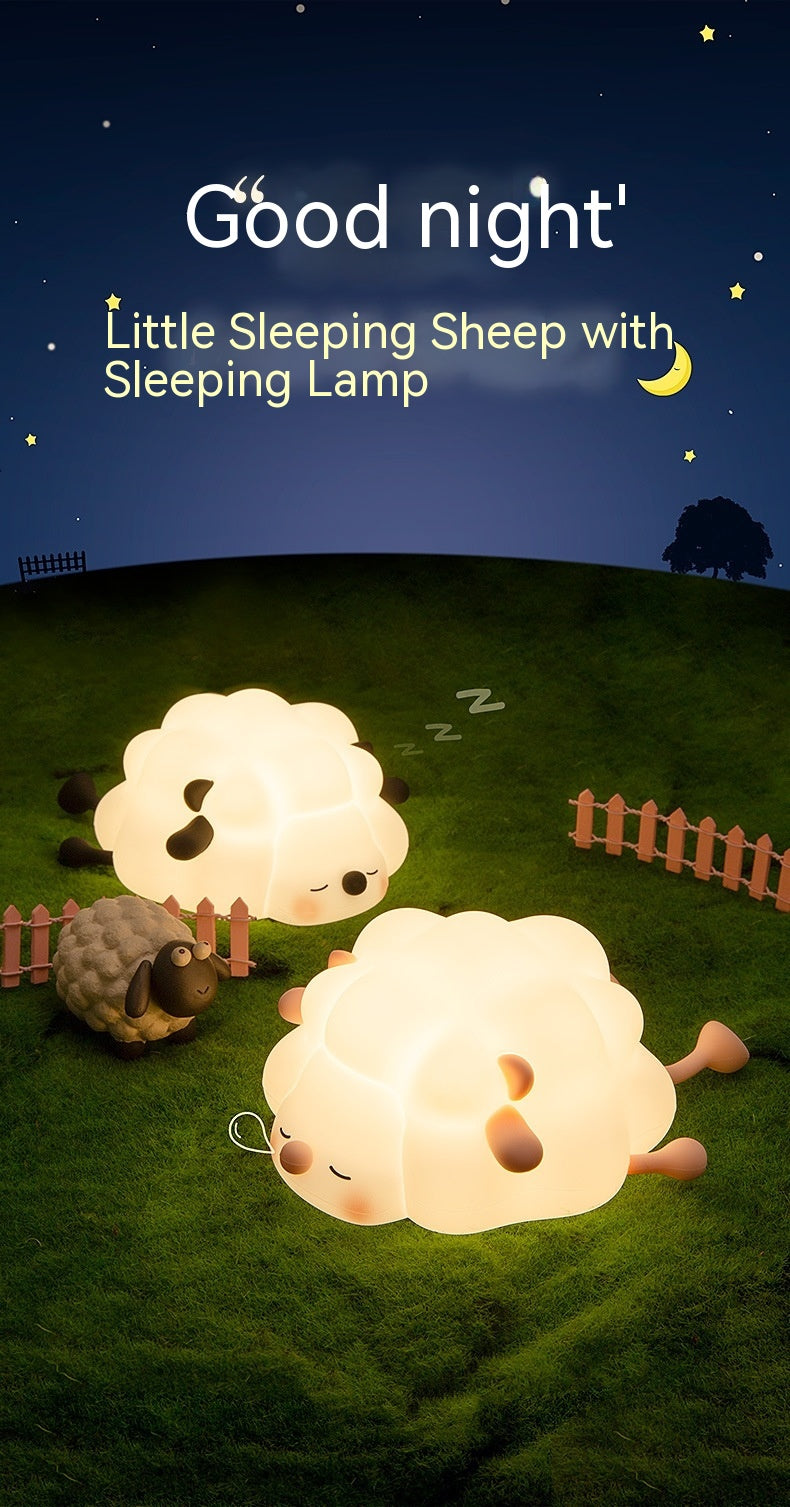 Sheep Silicone Pat Little Night Light Lovely Bedroom - prestigepearls