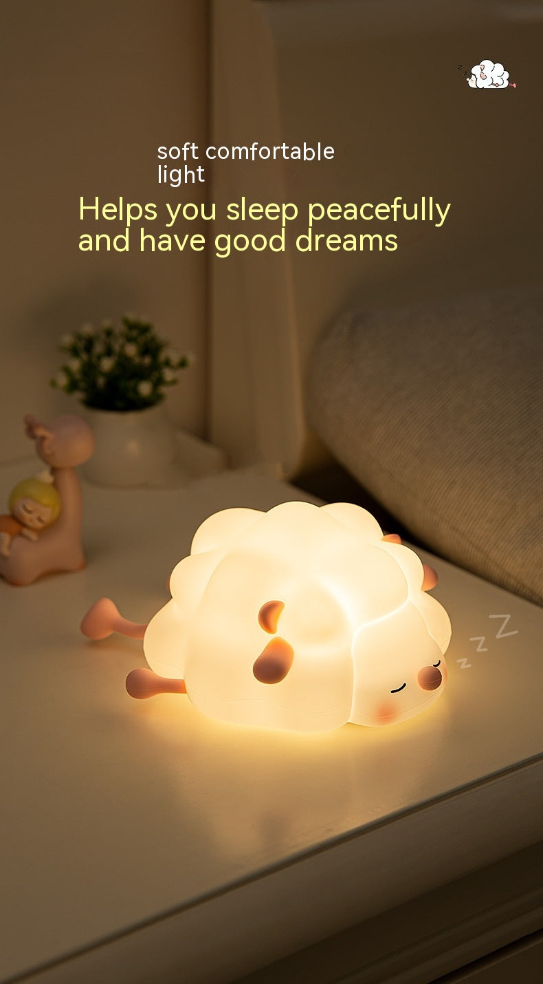 Sheep Silicone Pat Little Night Light Lovely Bedroom - prestigepearls