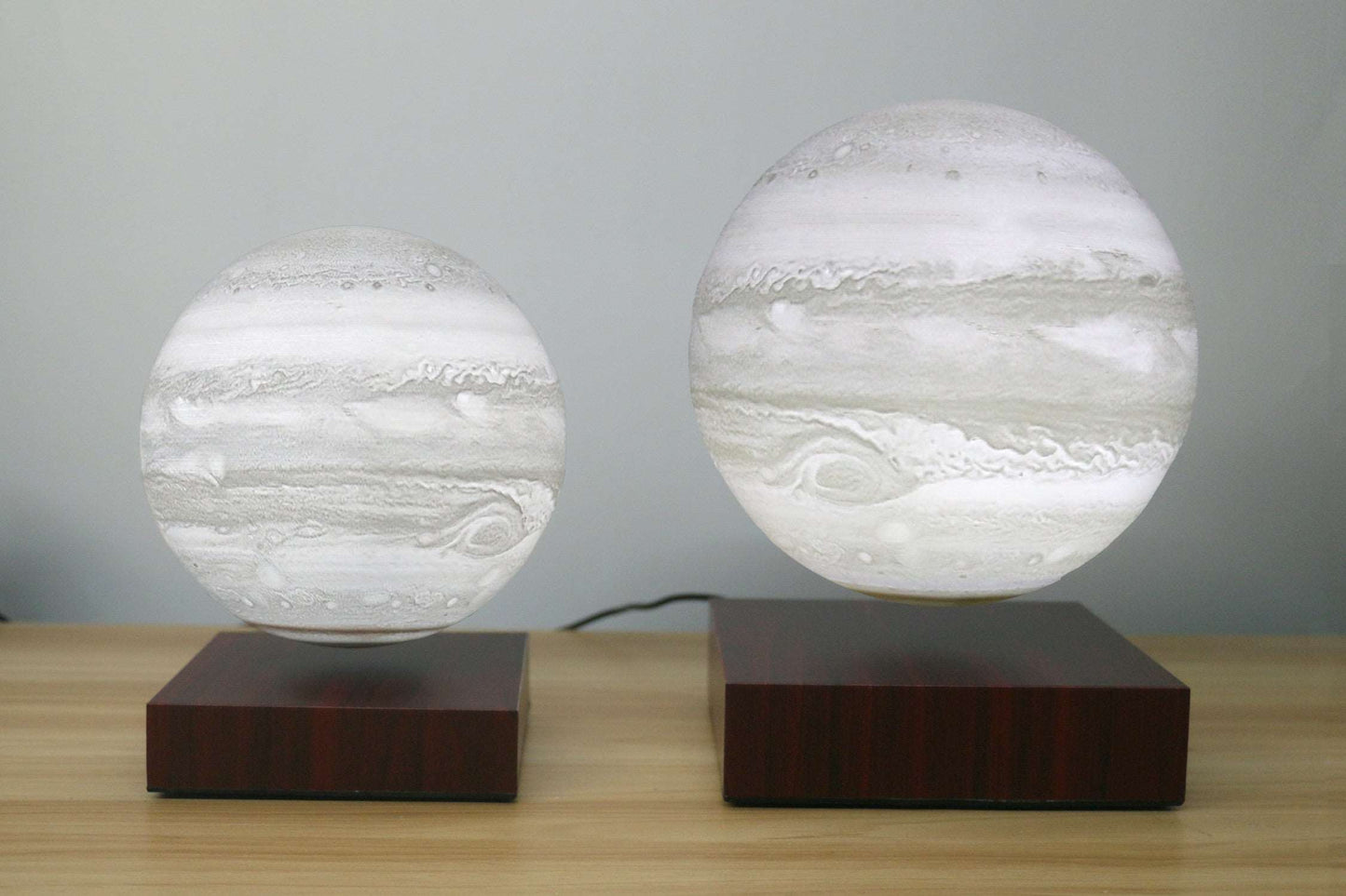 Levitating Earth Jupiter Lamp Magnetic Floating LED Night Light - prestigepearls