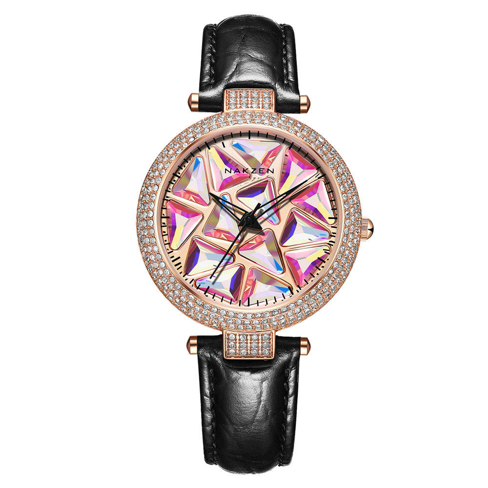 NAKZEN__Diamond Dial Women's Watch PrestigePearls