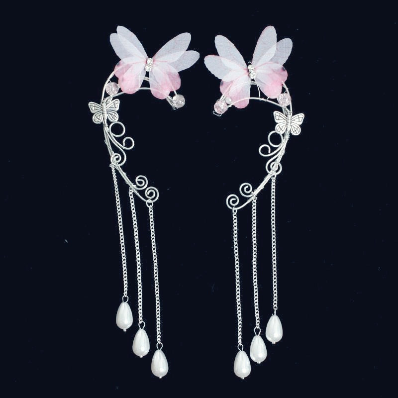 Butterfly tassel personalized earrings PrestigePearls