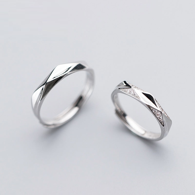 S925 Silver Couple For Men And Women Couple Rings - prestigepearls