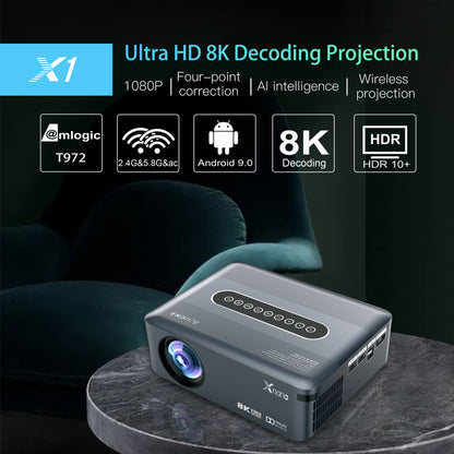 LuxiPro _ Fashion Portable Home HD Smart Projector PrestigePearls