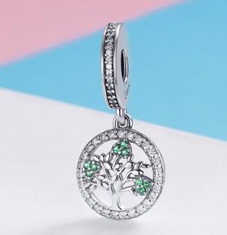 925 Sterling Silver Tree of Life Green Pendant Necklace accessories PrestigePearls